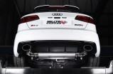 80mm Catback exhaust AUDI RS3 8V Sportback 2,5 TFSI Milltek Sport - Non-resonated / Black Tips