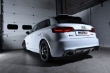 Klapkový 80mm Catback výfuk AUDI RS3 8V Sportback 2,5 TFSI Milltek Sport - RACE / černé koncovky