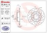 Brembo Xtra vrtané kotouče zadní nápravy 272x10mm Škoda Octavia RS Golf GTI