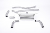 Catback exhaust BMW 3 F30 320i L M Sport Milltek Sport - carbon tips