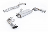 80mm Catback exhaust AUDI TT RS 8S 2.5 TFSI Milltek Sport - Resonated / Black oval tips