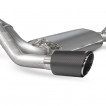 Catback Exhaust Supersport Ford Focus MK3 RS Scorpion Exhaust - Resonated / Carbon Ascari tips