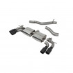 Valved GPFback exhaust system Cupra Ateca Scorpion Exhaust - Non-resonated / Ceramic Daytona tips