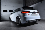 Catback výfuk AUDI RS3 8V Sportback 2,5 TFSI Milltek Sport - bez rezonátoru / černé koncovky