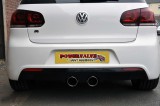 BCS Automotive Turbo Back Powervalve výfuk VW Golf 6 R 2,0 TSI 195kW - Prestige De-Cat