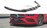 Maxton Design Spoiler předního nárazníku Mercedes CLA (C118) AMG-Line V.2 - černý lesklý lak