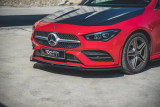 Maxton Design Spoiler předního nárazníku Mercedes CLA (C118) AMG-Line V.1 - černý lesklý lak