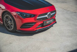 Maxton Design Spoiler předního nárazníku Mercedes CLA (C118) AMG-Line V.1 - černý lesklý lak