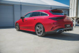 Maxton Design Boční lišty zadního nárazníku Mercedes CLA Shooting Brake (X118) AMG-Line - černý lesklý lak