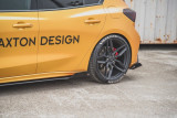 Maxton Design Zesílené prahové lišty Racing s křidélky Ford Focus Mk4 ST - matná červeno-černá