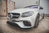 Maxton Design Spoiler předního nárazníku Mercedes E63 AMG (W213/S213) Sedan/Estate V.1 - černý lesklý lak