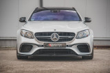 Maxton Design Spoiler předního nárazníku Mercedes E63 AMG (W213/S213) Sedan/Estate V.1 - černý lesklý lak