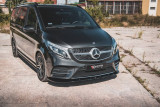 Maxton Design Spoiler předního nárazníku Mercedes třídy V AMG-Line (W447) Facelift V.2 - černý lesklý lak