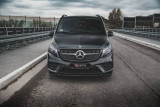 Maxton Design Spoiler předního nárazníku Mercedes třídy V AMG-Line (W447) Facelift V.1 - černý lesklý lak