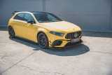 Maxton Design Spoiler předního nárazníku Mercedes AMG A45 S (W177) V.1 - černý lesklý lak