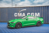 Maxton Design Prahové lišty s křidélky Ford Mustang GT Mk6 Facelift - karbon