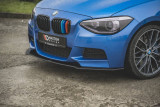 Maxton Design Zesílený spoiler předního nárazníku Racing BMW M135i F20 - červeno-černá