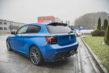 Maxton Design Zesílené boční lišty zadního nárazníku Racing BMW M135i F20 - červeno-černá