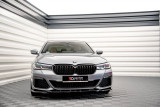 Maxton Design Spoiler předního nárazníku BMW 5 G30 M-Paket Facelift V.2 - černý lesklý lak