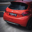 Cobra Sport Catback exhaust Peugeot 208 GTI - resonated / TP102-CF tips