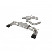 Valved Cat-back exhaust Audi TT RS (8S) 2.5 TFSI Scorpion Exhaust - resonated / black coated trims