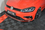 Maxton Design Spoiler předního nárazníku VW Golf VII Facelift - texturovaný plast