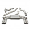 Cobra Sport Valved Turboback de-cat exhaust Audi S3 (8V) 5-door Sportback - resonated / TP92-BLK tips