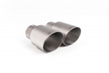 Catback exhaust 80mm AUDI RS3 8V Sedan 2.5 TFSI Milltek Sport - Resonated / Titanium brushed oval tips