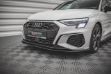 Maxton Design Spoiler předního nárazníku Street Pro AUDI A3 S-Line / S3 (8Y) - červeno-černý