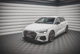 Maxton Design Spoiler předního nárazníku AUDI A3 S-Line / S3 (8Y) V.3 - černý lesklý lak