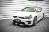 Maxton Design Spoiler předního nárazníku VW Golf Mk7 R V.1 - texturovaný plast