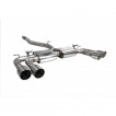 Valved GPF-back exhaust Audi S3 (8V) Saloon Facelift Scorpion Exhaust - non-resonated / polished Daytona trims