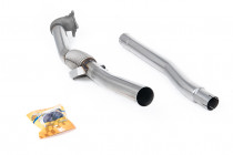 Downpipe kit AUDI A3 FWD 8P 2.0 TFSI TSI BWA AXX CCZA Milltek Sport - Napojení na origo Catback / Bez katalyzátoru