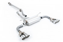 Secondary catback Toyota GR86 2.4 Milltek Sport - resonated / Quad polished tips / ECE approved