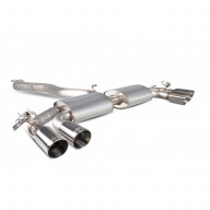 Catback exhaust AUDI SQ2 2,0 TSI Scorpion Exhaust - Non-Resonated / Daytona polished trims