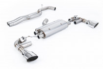 80mm Catback exhaust AUDI TT RS 8S 2.5 TFSI Milltek Sport - Non-Resonated / Polished oval tips