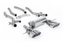 OPF-back exhaust BMW M3 G80/G81 & M4 G82 Milltek Sport - non resonated / polished tips