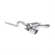 Valved catback exhaust Ford Focus MK3 RS Scorpion Exhaust - Resonated / Polished Daytona tips