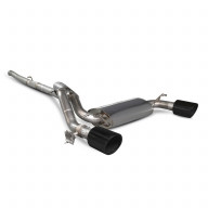 Valved Supersport catback exhaust Ford Focus MK3 RS Scorpion Exhaust - Resonated / Ceramic Indy tips