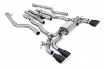 Valved catback exhaust BMW M5 & M5 Competition (F90 LCI) Milltek Sport - Cerakote black tips