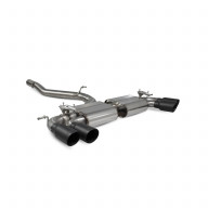 Valved GPFback exhaust system Cupra Ateca Scorpion Exhaust - Non-resonated / Ceramic Daytona tips