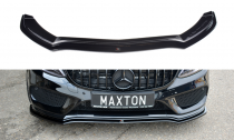 Maxton Design Spoiler předního nárazníku Mercedes C43 AMG W205 - černý lesklý lak