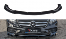 Maxton Design Spoiler předního nárazníku Mercedes E43 AMG/AMG-Line W213 - černý lesklý lak