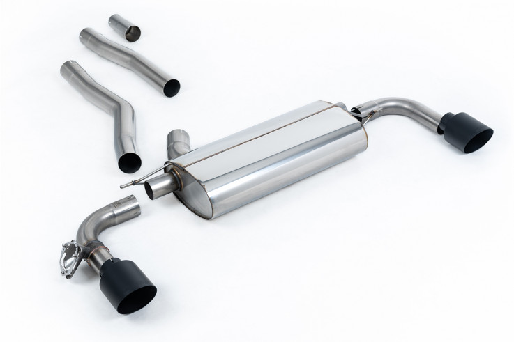 OPF-back exhaust system BMW 1 128ti (F40 5-door) - Dual GT-115 Cerakote Black Trims