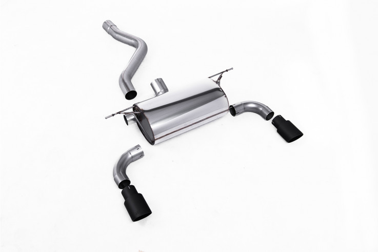 Road Rear Silencer with Cerakote Black Tips BMW N135i 3 & 5 Door (F21 & F20, None xDrive) ECE