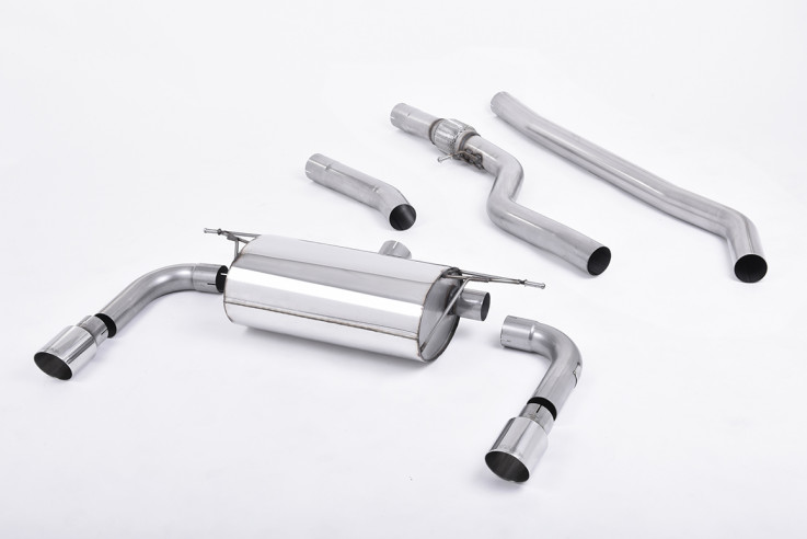 Catback exhaust BMW 3 328i (F30) Milltek Sport - non resonated / polished tips