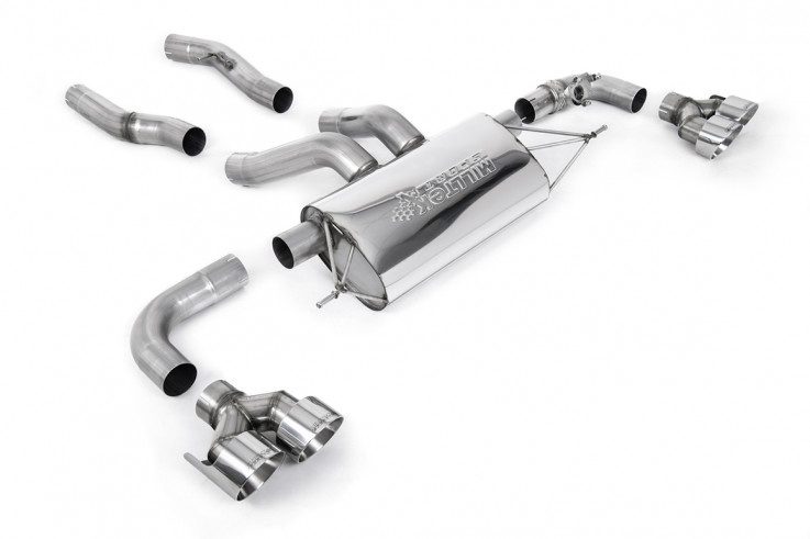 OPF-back exhaust BMW 2 M240i Coupe Milltek Sport - polished tips GT-100 / ECE