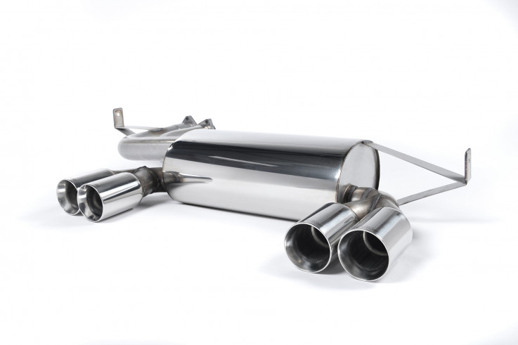 Rear silencer BMW M3 E46 (Coupe / Kabriolet) Milltek Sport - polished tips