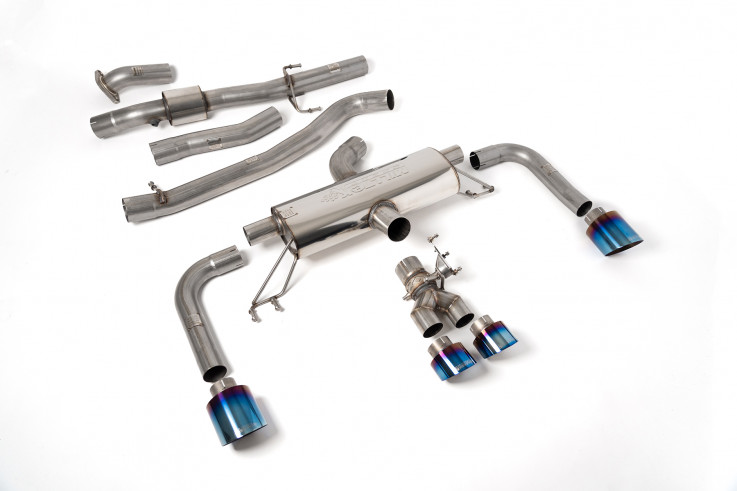 Primary catback Toyota GR Corolla 1.6 Turbo Milltek Sport - non resonated / burnt titanium tips