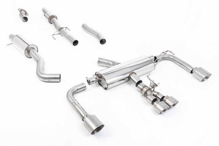 Primary catback Toyota GR Corolla 1.6 Turbo Milltek Sport - resonated / titanium tips